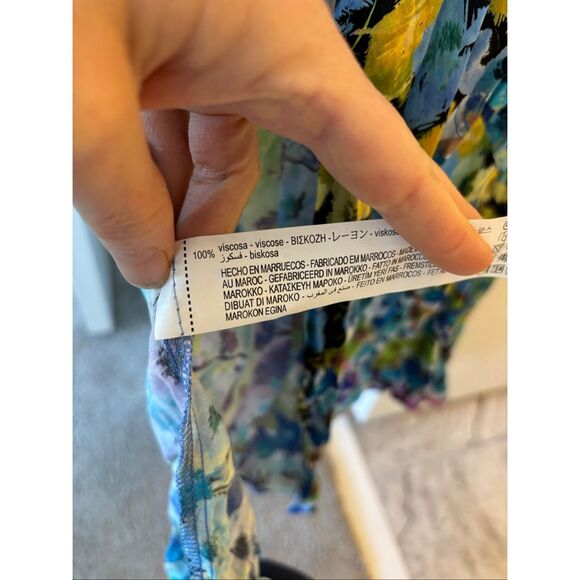 NWOT ZARA Floral Print V-Neck Midi Dress, Med $89 C14 - Picture 10 of 13